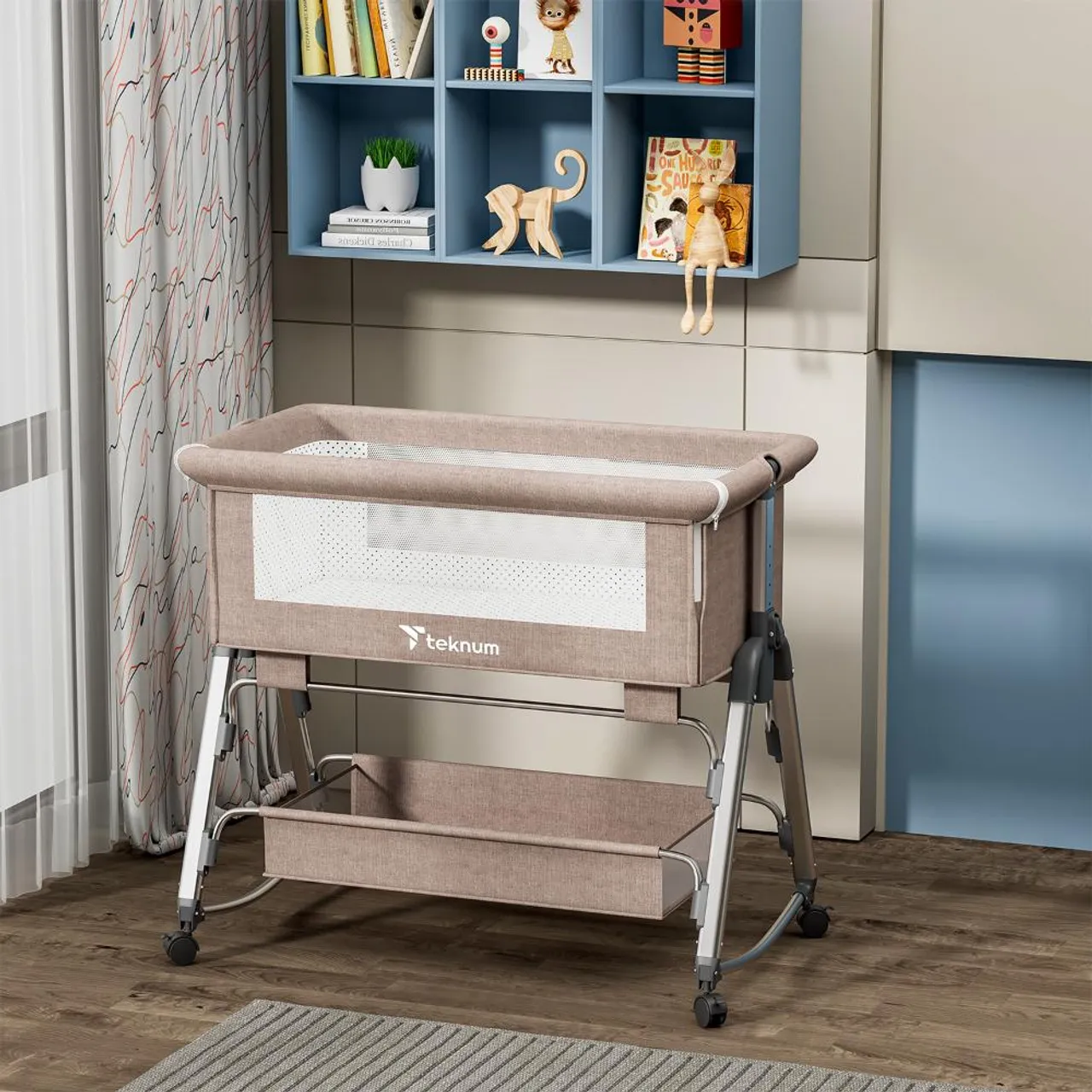 Teknum Bedside Sleepzen 1 Crib - Ivory — Photograph 11 of 16