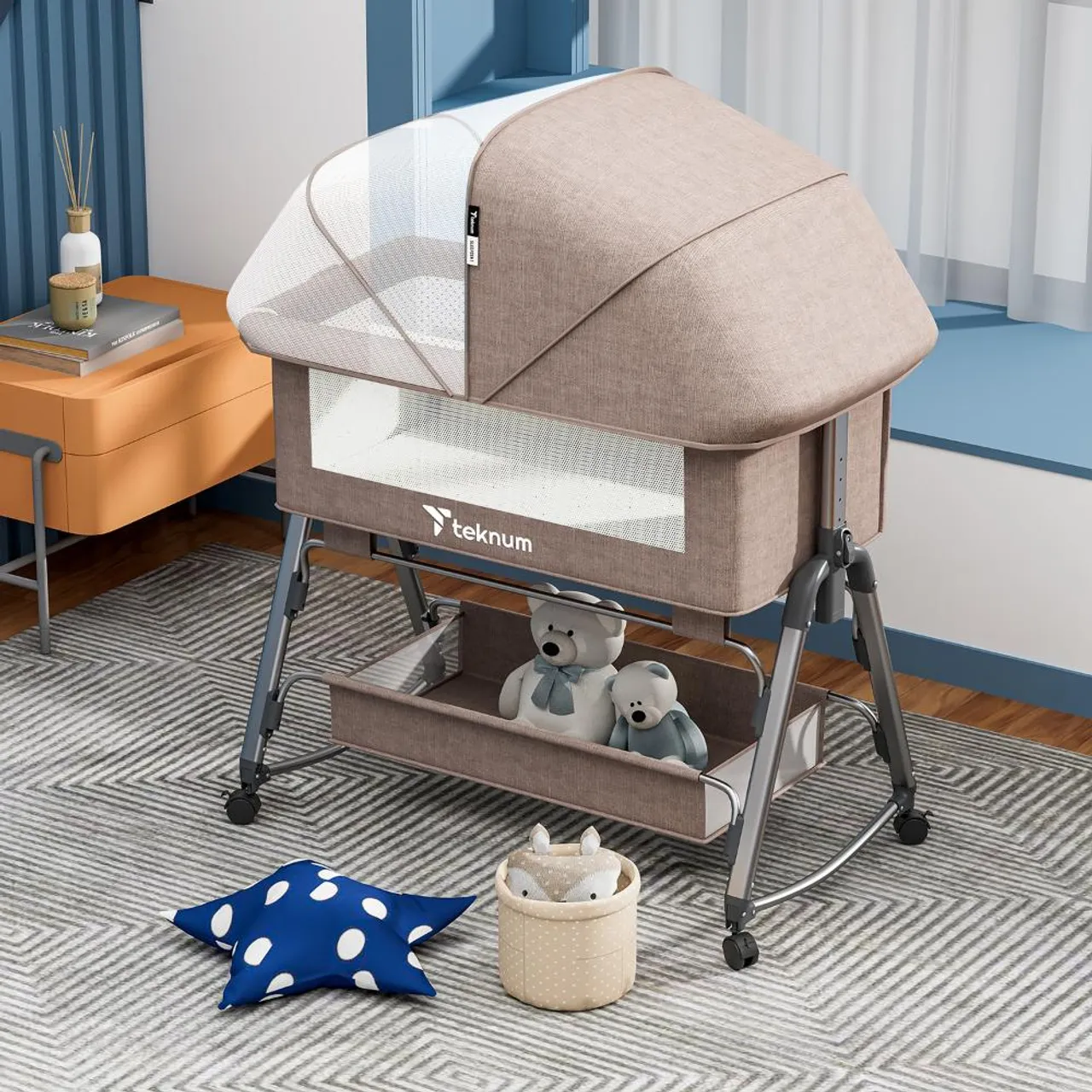 Teknum Bedside Sleepzen 1 Crib - Ivory — Photograph 13 of 16