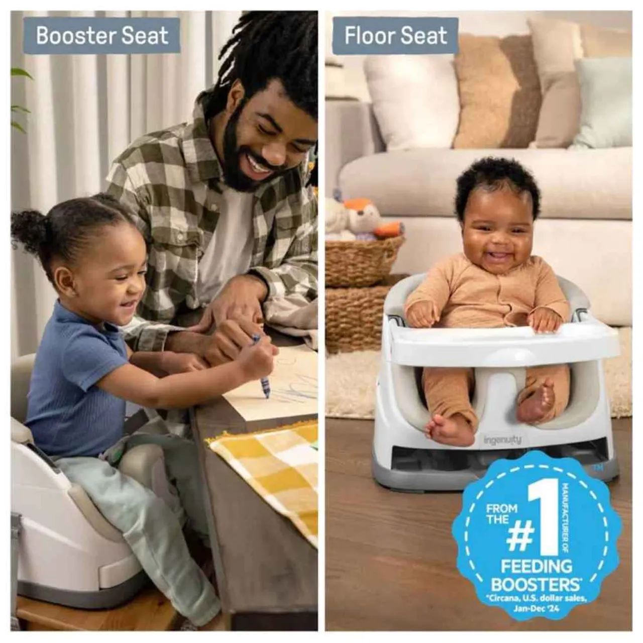Ingenuity Baby Base 2 in 1 Booster Seat - Cashmere — Photograph 2 of 8