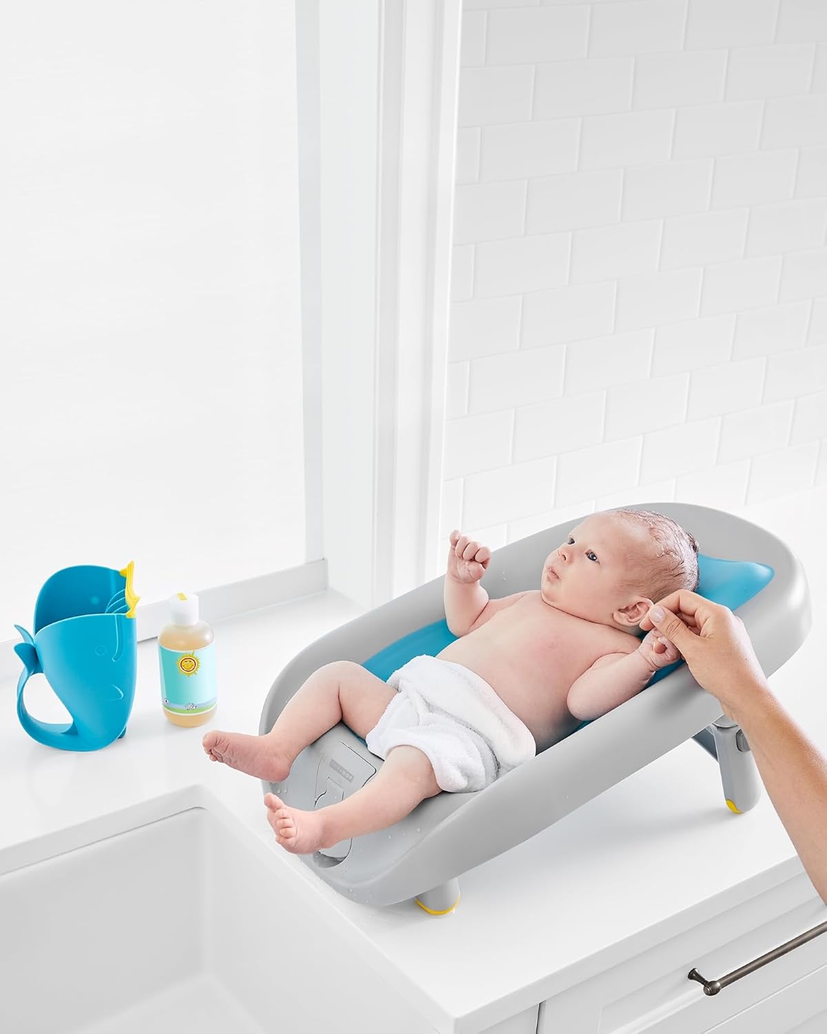 Skip Hpp Baby Bath Tub, Moby Recline And Rinse Bather — Photograph 2 of 12