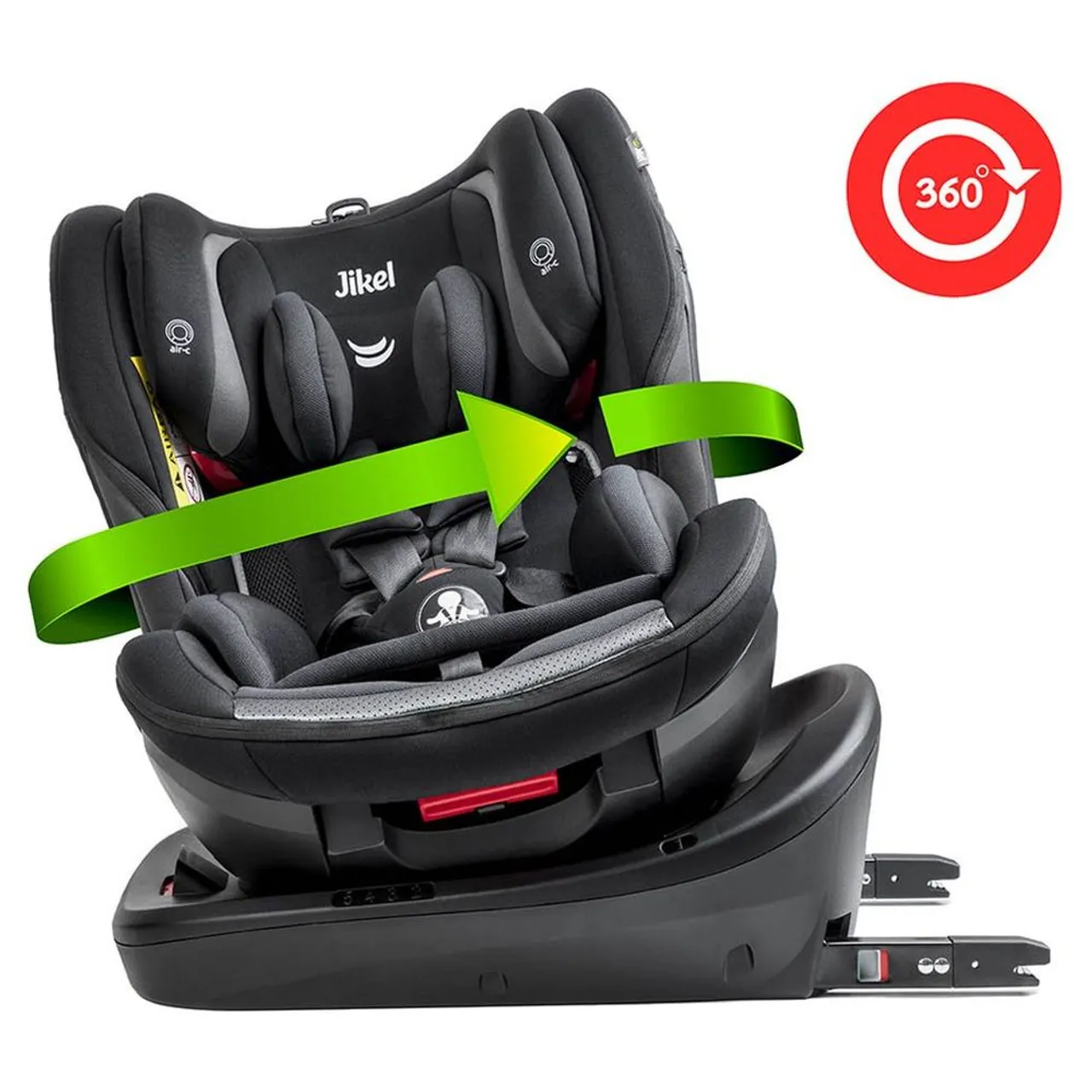 Jikel Saturn Zip 360 Rotating Car Seat - Black — Photograph 4 of 14