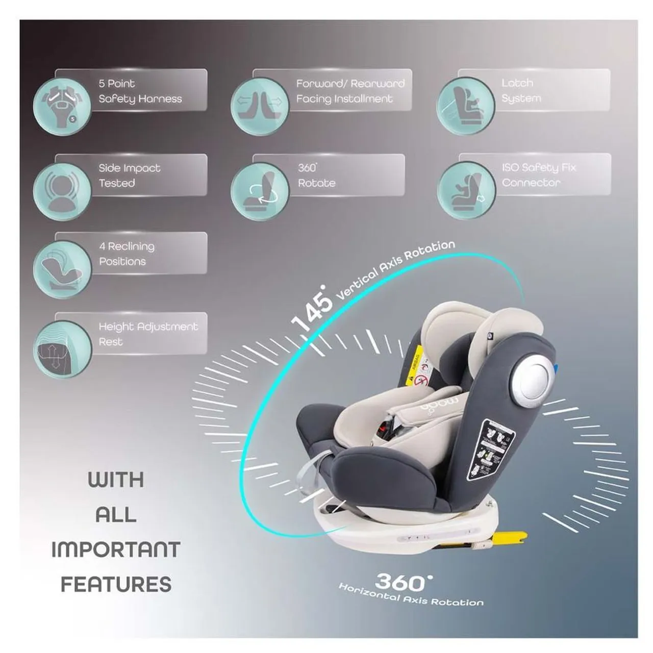 Moon Gyro 360 Car Seat with ISOFIX — Photograph 7 of 10