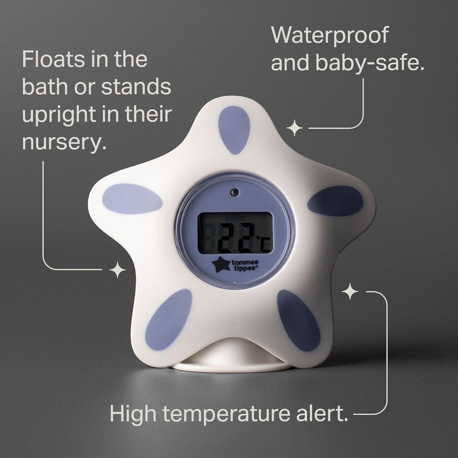 Tommee Tippee InBath Digital Thermometer for Baby Bath and Room, Waterproof and Floats in Water, 3 Second Readings on Easy to Read LCD Display — Photograph 4 of 7