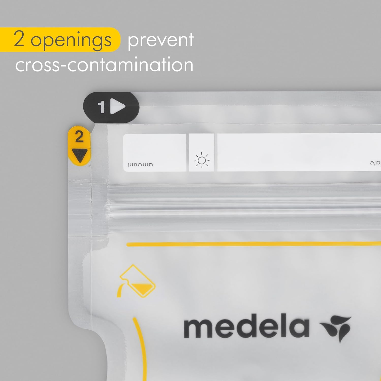 Medela Easy Pour Disposable Breastmilk Storage Bags, 210 ml Capacity, Leakproof Design with Milk Protection, Made Without BPA, Pack of 50 — الصورة 8 من 8