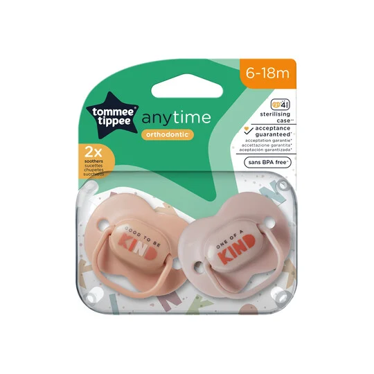 Tommee Tippee Anytime Soother Pack Of 2 (6-18M) — Photograph 2 of 2