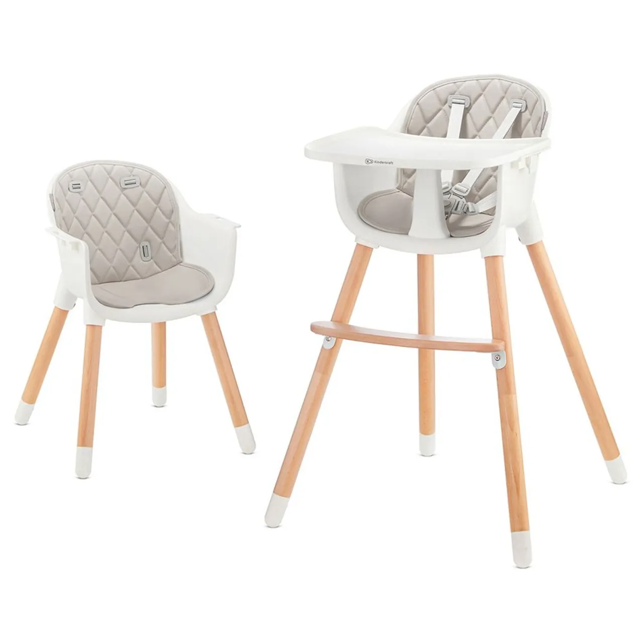 Kinderkraft SIENNA 2-in-1 High Chair - Grey — Photograph 3 of 19