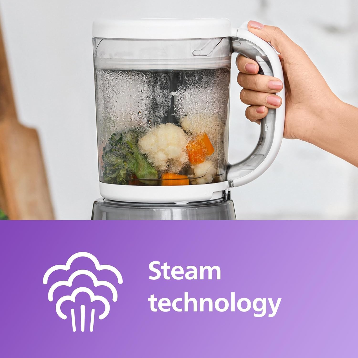 Philips 4 in 1 COMBINED STEAMER AND BLENDER RECIPE BOOKLET + 120ml STORAGE BOWL (SCF883 / 01) — Photograph 9 of 13