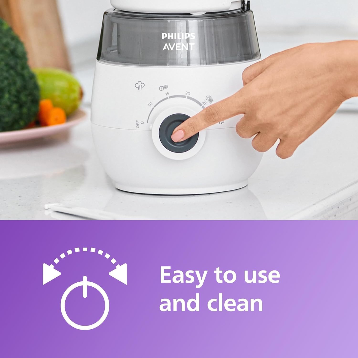 Philips 4 in 1 COMBINED STEAMER AND BLENDER RECIPE BOOKLET + 120ml STORAGE BOWL (SCF883 / 01) — Photograph 12 of 13