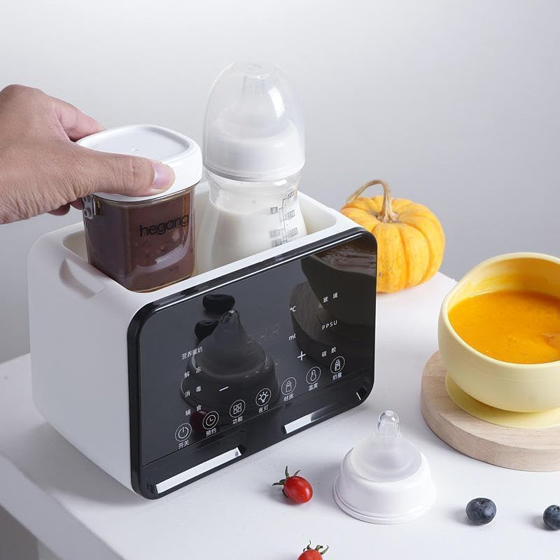 YUMA 9-in-1 Baby Bottle Warmer Milk Bottle Sterilizer with LCD Display, Fast Baby Food Heating & Defrost, BPA-Free, 48H Thermostat,Accurate Temperature Control for Breastmilk or Formula Warmer — الصورة 5 من 7