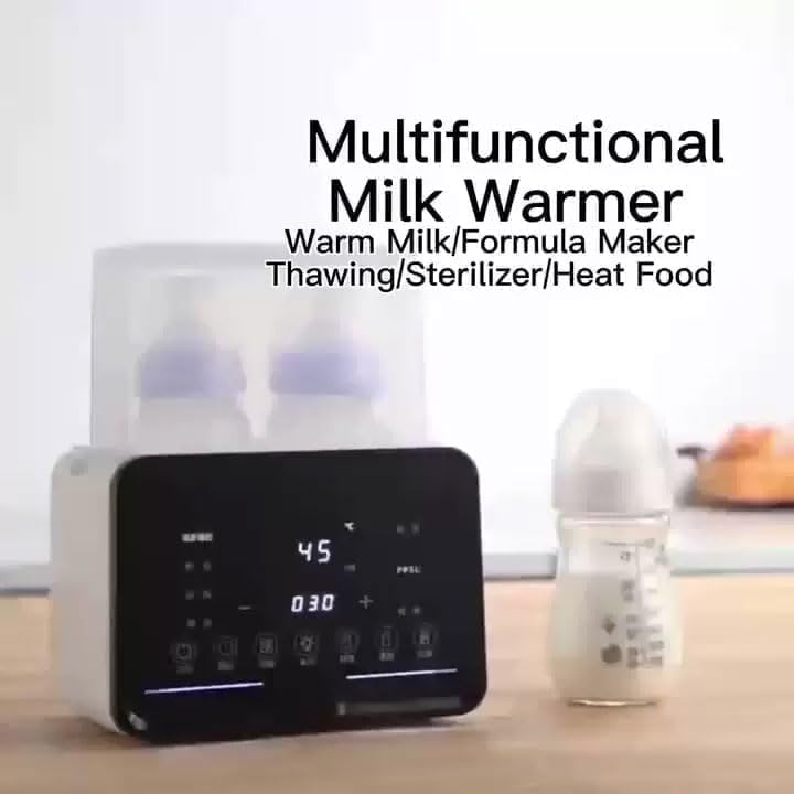 YUMA 9-in-1 Baby Bottle Warmer Milk Bottle Sterilizer with LCD Display, Fast Baby Food Heating & Defrost, BPA-Free, 48H Thermostat,Accurate Temperature Control for Breastmilk or Formula Warmer — الصورة 6 من 7