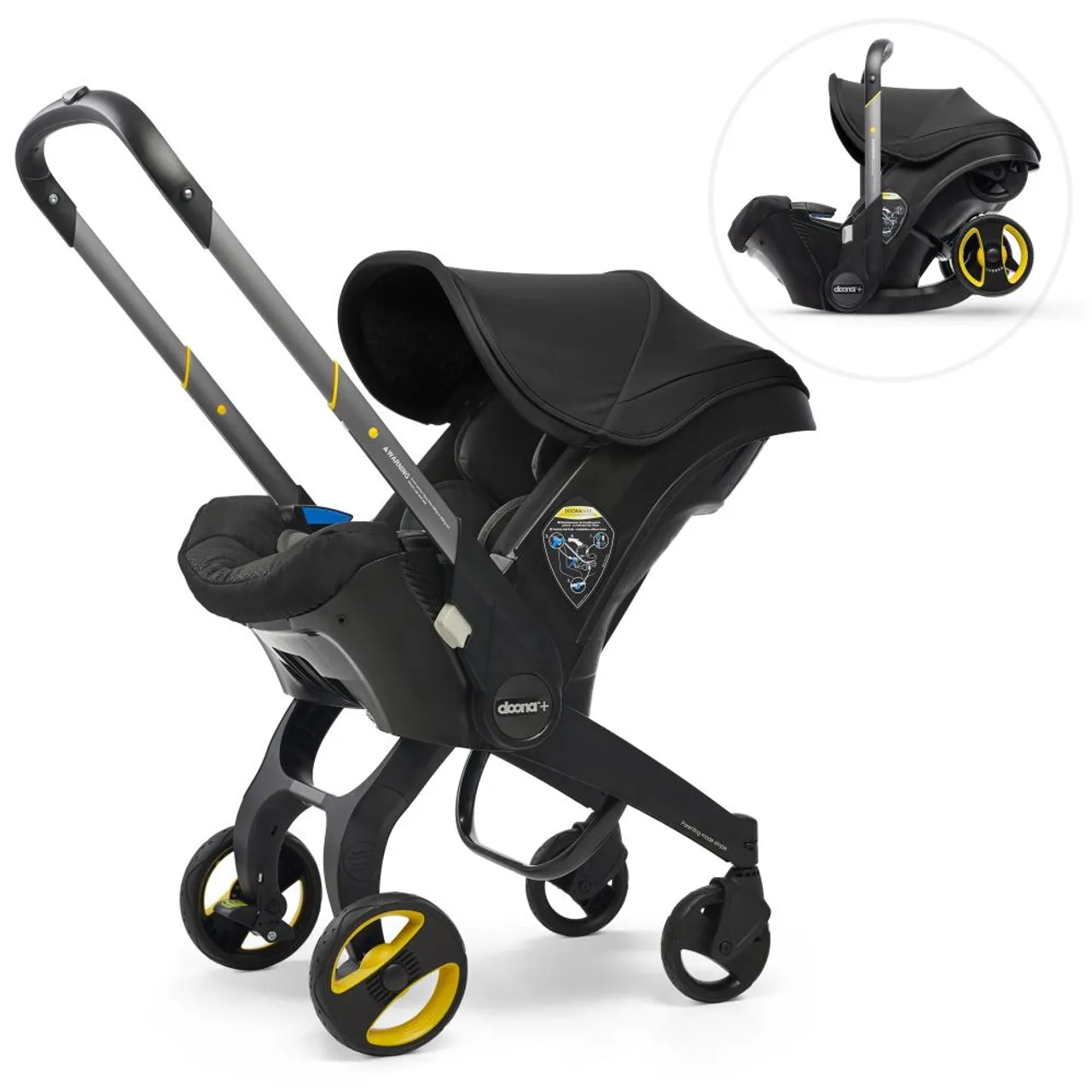 Doona+ Infant Car Seat and Stroller - Black