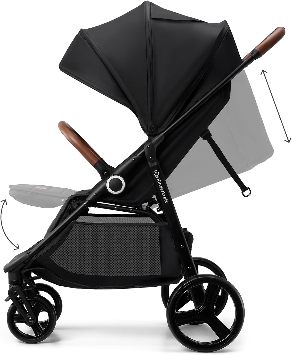 Kinderkraft Grande Plus Stroller - Black — Photograph 7 of 9