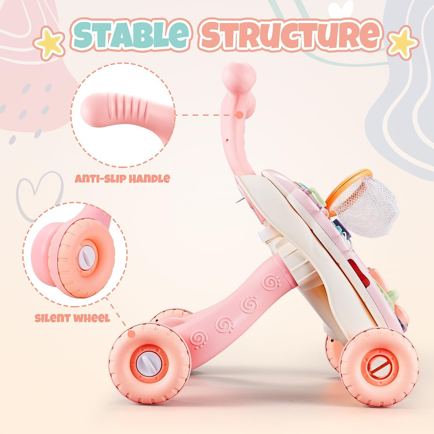 3-in-1 Baby Walker - Pink — Photograph 5 of 7
