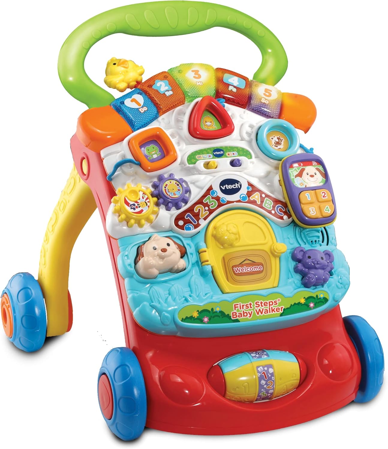 VTech First Steps Baby Walker | Push Along Walker Baby Toy with Shapes, Sounds, Music, Phrases, Pretend Play and More — الصورة 5 من 12