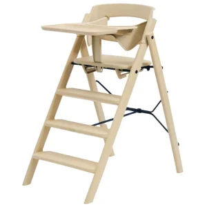 Kaos Klapp Recycled High Chair With Safety Rail & Food Tray - Desert Sand