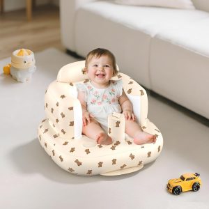 Baby Inflatable Seat for Babies 3-36 Months, Built in Air Pump Infant Back Support Sofa Toddler Chair for Sitting Up, Baby Floor Seater Gifts